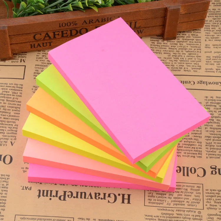 New Style Creative Color Notebook Japanese Korean Sticky Notes Removable Self-stick Notes Left Note Paper Manufacturers Wholesal