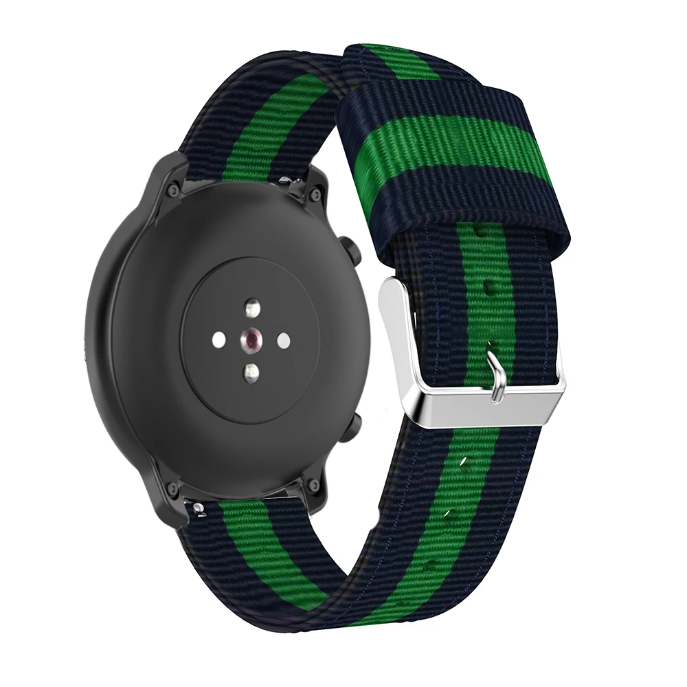 Для Amazfit GTR 47 мм ремешок нейлоновый тканый 22 мм ремешок для часов браслет для huawei GT ремешок для часов Amazfit Pace/Stratos 2 2S