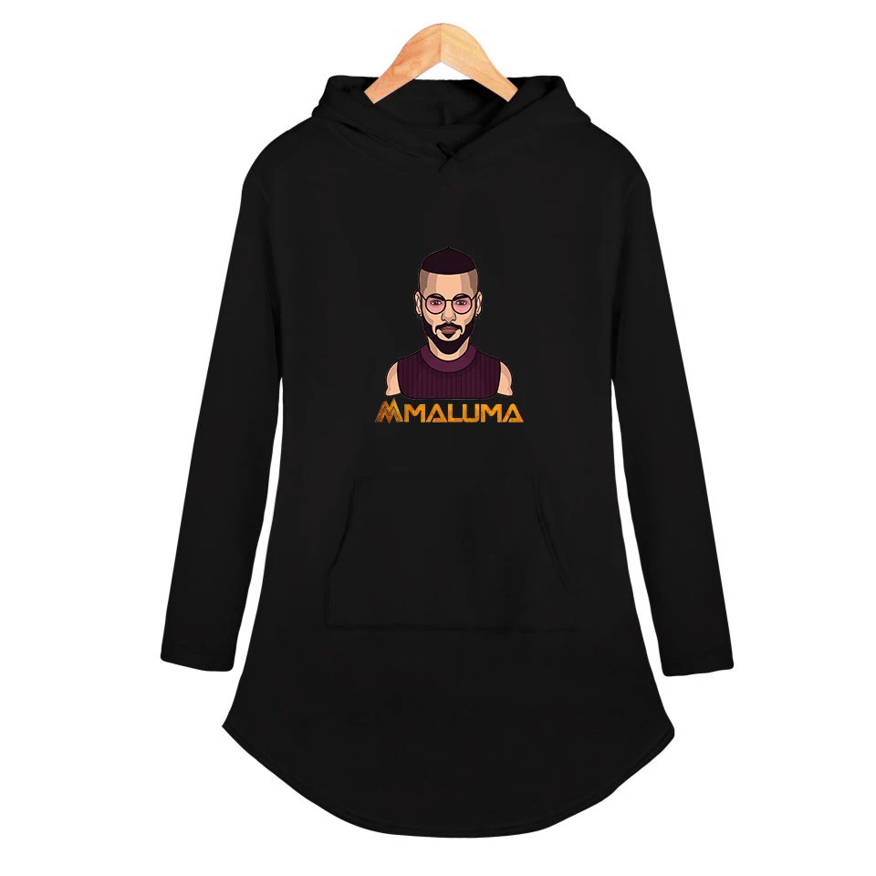 Maluma печать Горячие толстовки Толстовка Женская мода с длинным рукавом Толстовка новая Harajuku уличная