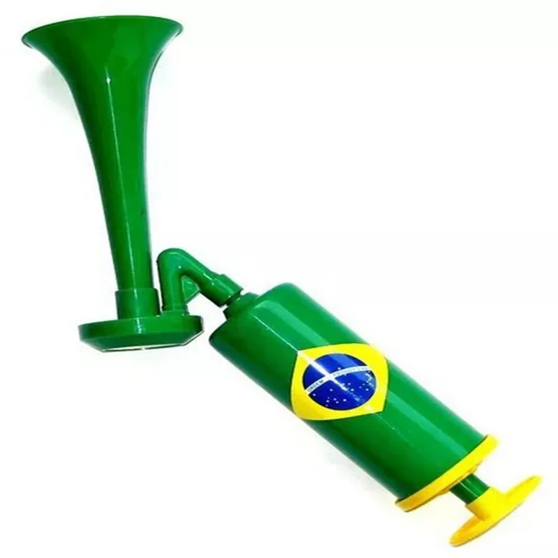 Large Size Huabao World Cup European Cup Fans Cheer Football Hand Push Trumpet Inflator Cheerleaders Games Manufacturers