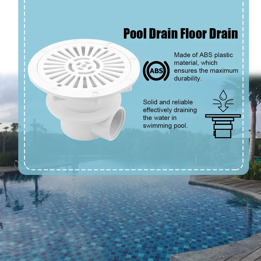 Replacement Sink Filter White Swimming Pool Main Drain Hot Tub Multifunctional Accessory Anti Clogging Durable In Ground Spas