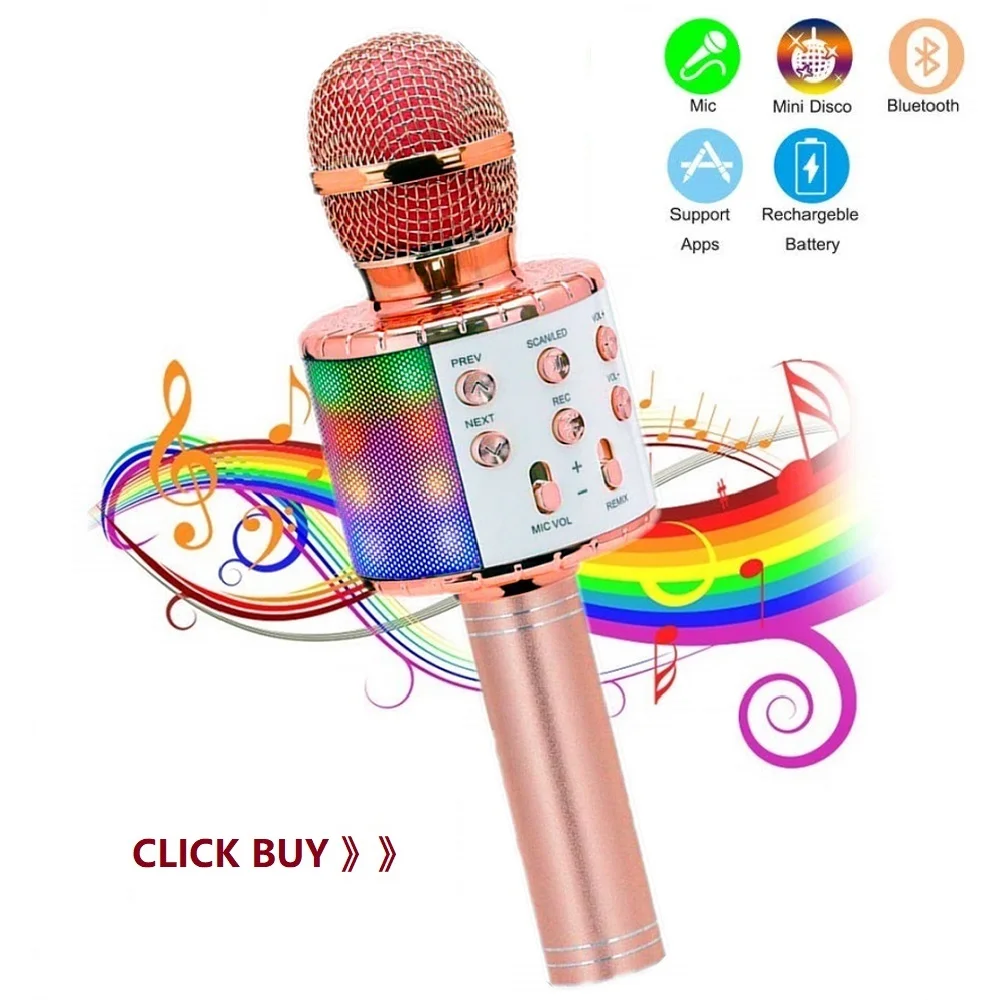 Profissão karaoke microfone sem fio handheld bluetooth