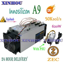 Usado asic mineiro innosilicon a9 zmaster 50k sol/s com 750w psu equihash zcash zec zcl btg mineração melhor do que antminer z9 z9 mini(China)
