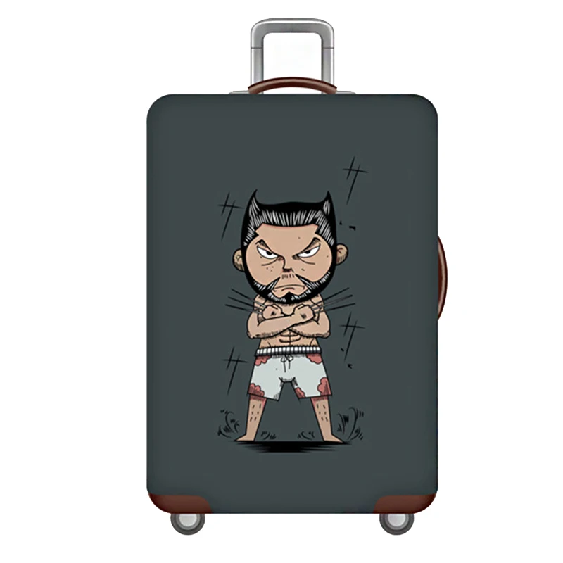 D-Luggage cover HMUNII эластичный Чехол для багажа с животными, чехол Чехол для костюма, аксессуары для путешествий для багажа 18-32 дюймов, пылезащитный чехол для багажника на колесиках - Цвет: D-Luggage cover