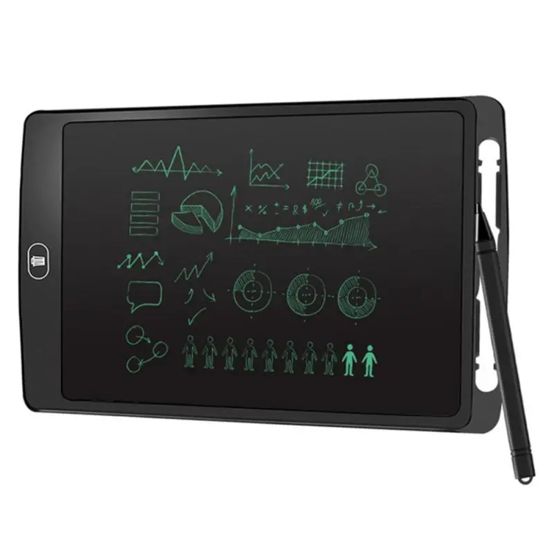 10" LCD One-click Wipe Writing Notebook Portable Pad E-writer Graphic For Kid DIY Drawing Work Study Board with Stylus | Канцтовары