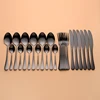 Black Tableware Stainless Steel Spoon 24 Pcs Complete Dinnerware Set Steel Black Cutlery Spoon Fork Knife Set Dropshipping 2022 ► Photo 1/6