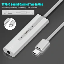 Type-c одно отверстие 7,1 канал внешняя звуковая карта Аудио разъем для наушников микрофонный адаптер GDeals