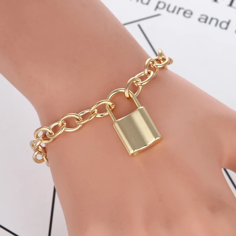 Модное ожерелье с замком многослойная цепочка на шею ювелирные изделия в стиле