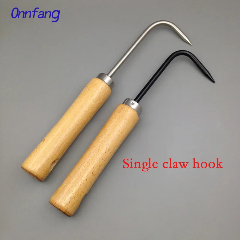 Single Claw Root Hook With Wooden Handle Root Extractor Weeding Hook Bonsai  Hook Weeding Hook Gardening Loosening Tool