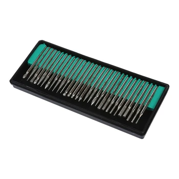

30Pcs Diamond Burrs Grits Rotary Tool Drill Bit m Shank
