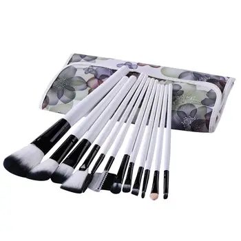 

Portable 12pcs Pro Makeup Brushes Kit Foundation Eyes Shadow Face Cosmetic Pens Lightness Portability Convenient Carrier