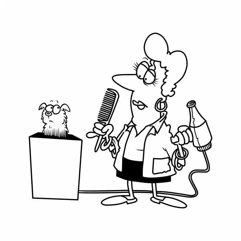 DCTAL Dog Grooming Salon Pet Shop Sticker Decal Posters Vinyl Wall Art Decals Parede Decor Mural Pet Shop Sticker