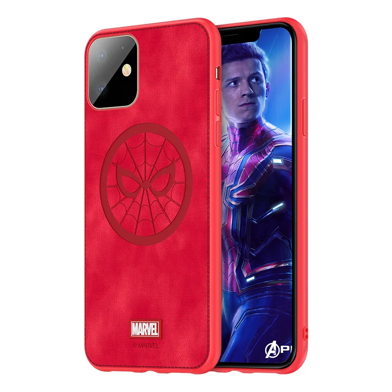 Защитный чехол для телефона Marvel для Apple iphone 11 Pro Max Железный человек Капитан Америка Человек-паук Тор задняя крышка чехол Funda - Цвет: Spiderman