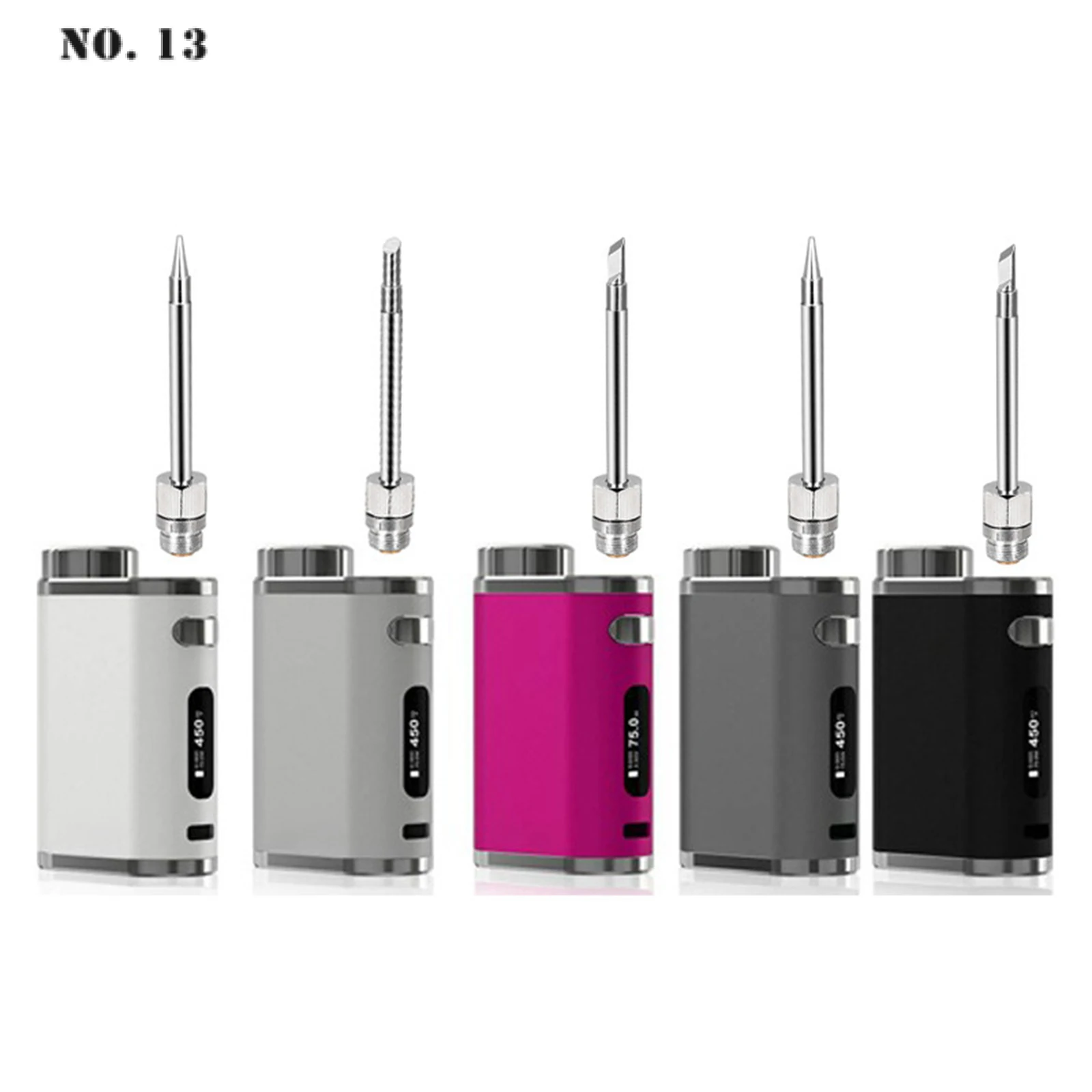 1-75W Battery Soldering Iron Cordless Rechargeable Soldering Iron 510 Interface Soldering Iron Head New Soldering Repair Tool