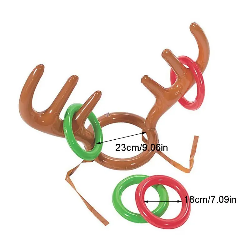 1 шт. рождественские надувные олени кольцо из оленьего рога бросать игры рождественские вечерние реквизиты