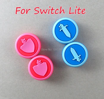 

4pcs Silicone Thumb Stick Grip Caps Analog Joystick Cover Case For Zelda Mario Nintend Switch Lite NS Mini Controllers Joy-Con