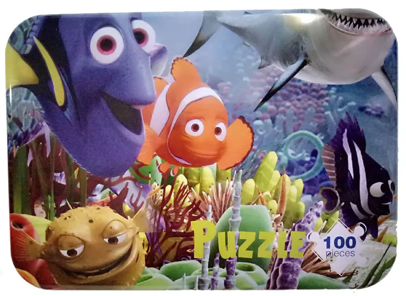 117 100 шт./компл. деревянные головоломки игрушки из мультфильма 3D деревянные головоломки железный ящик посылка головоломки для детей развивающие игрушки Монтессори Деревянные Игрушки - Цвет: 117