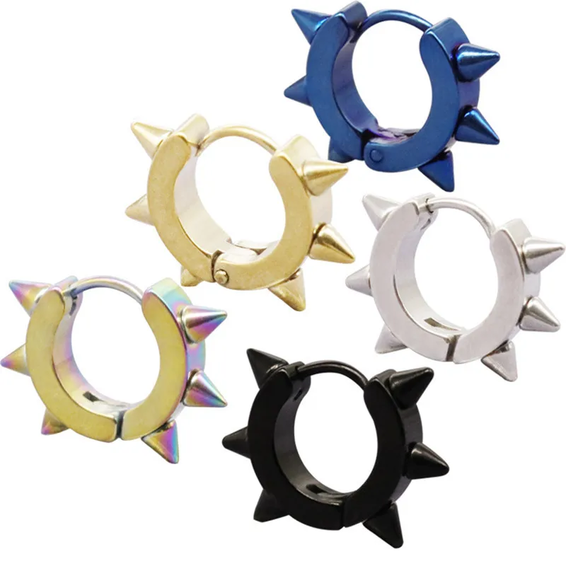 Мужские Серьги Клипсы из нержавеющей стали 1 шт.|Серьги-гвоздики| |