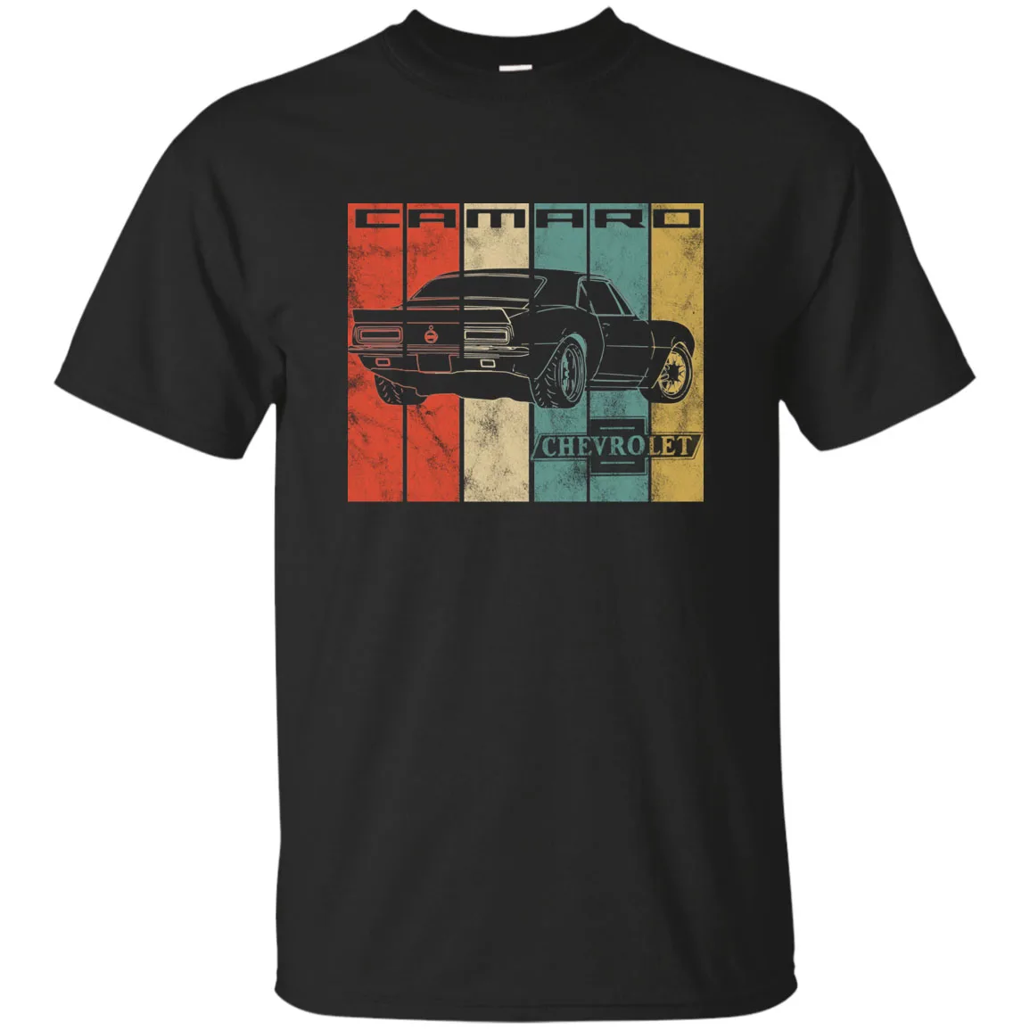 Masculino 1967 camaro camiseta retro vestido gráfico t chevy logo