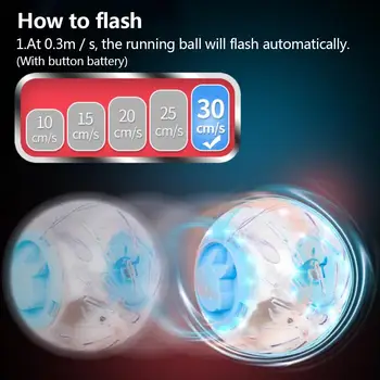 

Hamster Toy Sports Fitness Running Ball Glowing Cool Pet Toy
