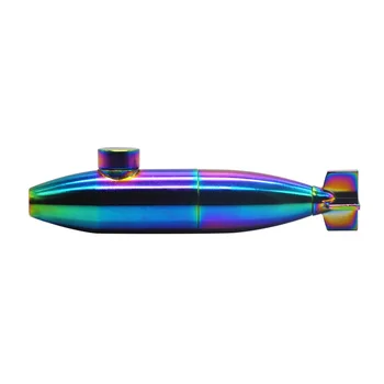

Nuclear submarine modeling colorful zinc alloy metal snuff bottle snuff pipe nose tube 86MM snuff snuff pipe snuff pipe
