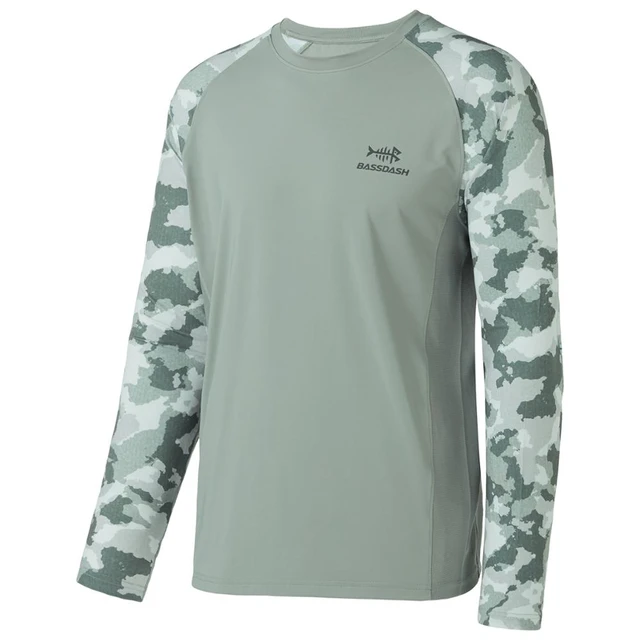 Bassdash Upf 50 Fishing Tee For Men Camo Long Sleeve Shirt Quick Dry  Sweatshirts - Fishing Shirt - AliExpress