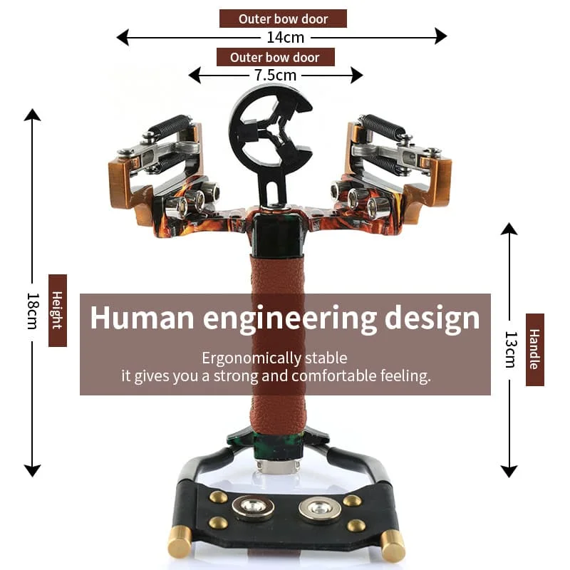 High-Velocity Alloy Microfibre Leather Fishing Slingshot with Wrist Rest: Ideal for Outdoor Hunting and Fishing Catapult Description Image.This Product Can Be Found With The Tag Names Colorful Shooting, Compact Paintballs, Interactive Sports & Entertainment