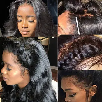 13x4 Lace front Human Hair Wigs Brazilian Body Wave Lace Wig With Baby Hair Glueless Beaudiva Remy Human Hair Lace Front Wigs 4