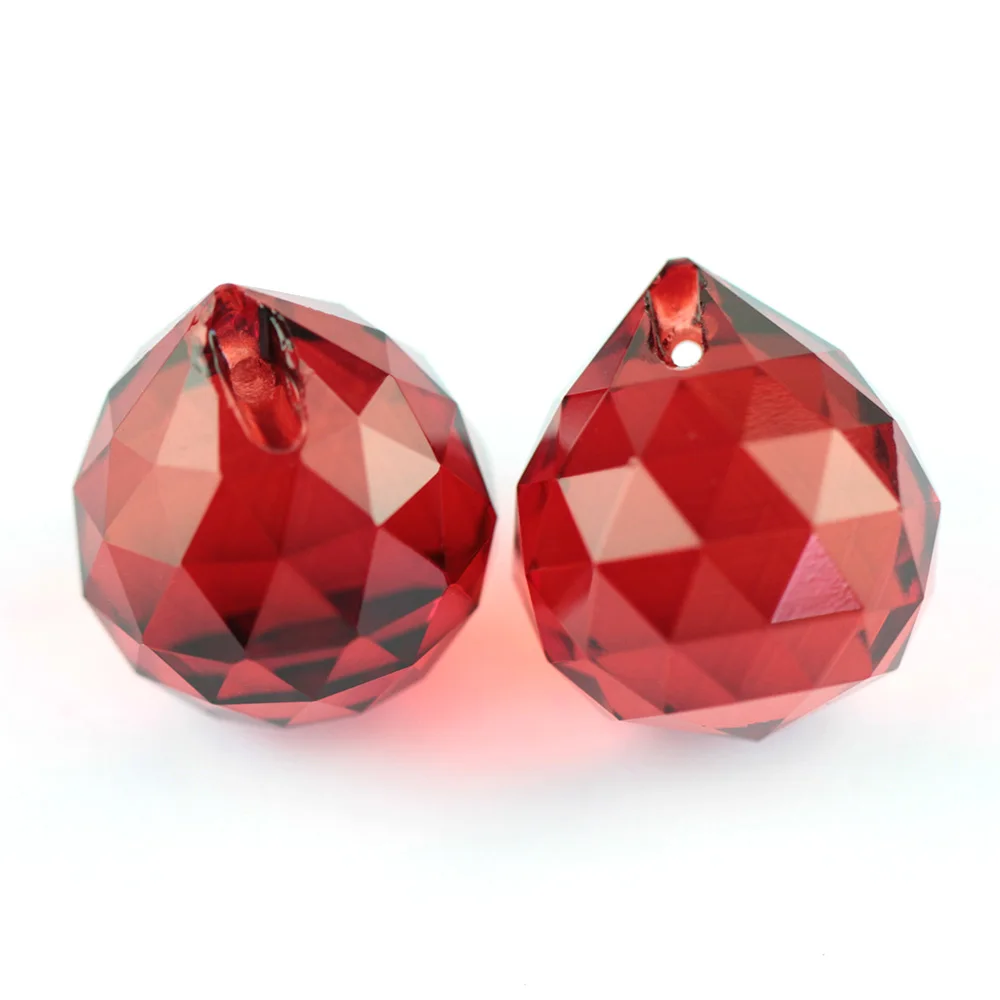 5PCS 15mm Chandelier Glass Crystal Ball Lamp Prisms Parts Hanging Drops Pendants 
