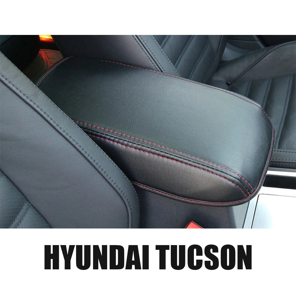 Для hyundai Tucson- центральный подлокотник коробка Защита pu кожаный чехол для украшения интерьера аксессуары