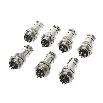 

5pcs GX20 Female&male Connector Plug Socket Metal Aviation Plug 20mm Wire Cable Panel Connector Circular Socket Connector