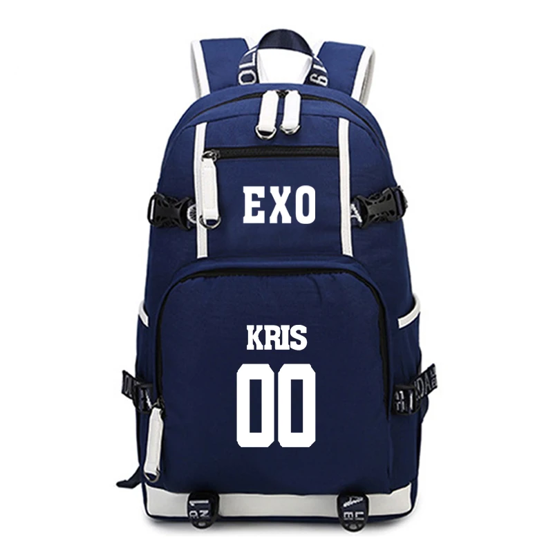 Kpop EXO модные классные школьные сумки студенческий рюкзак для ноутбука Детский Повседневный рюкзак для мальчиков и девочек рюкзак