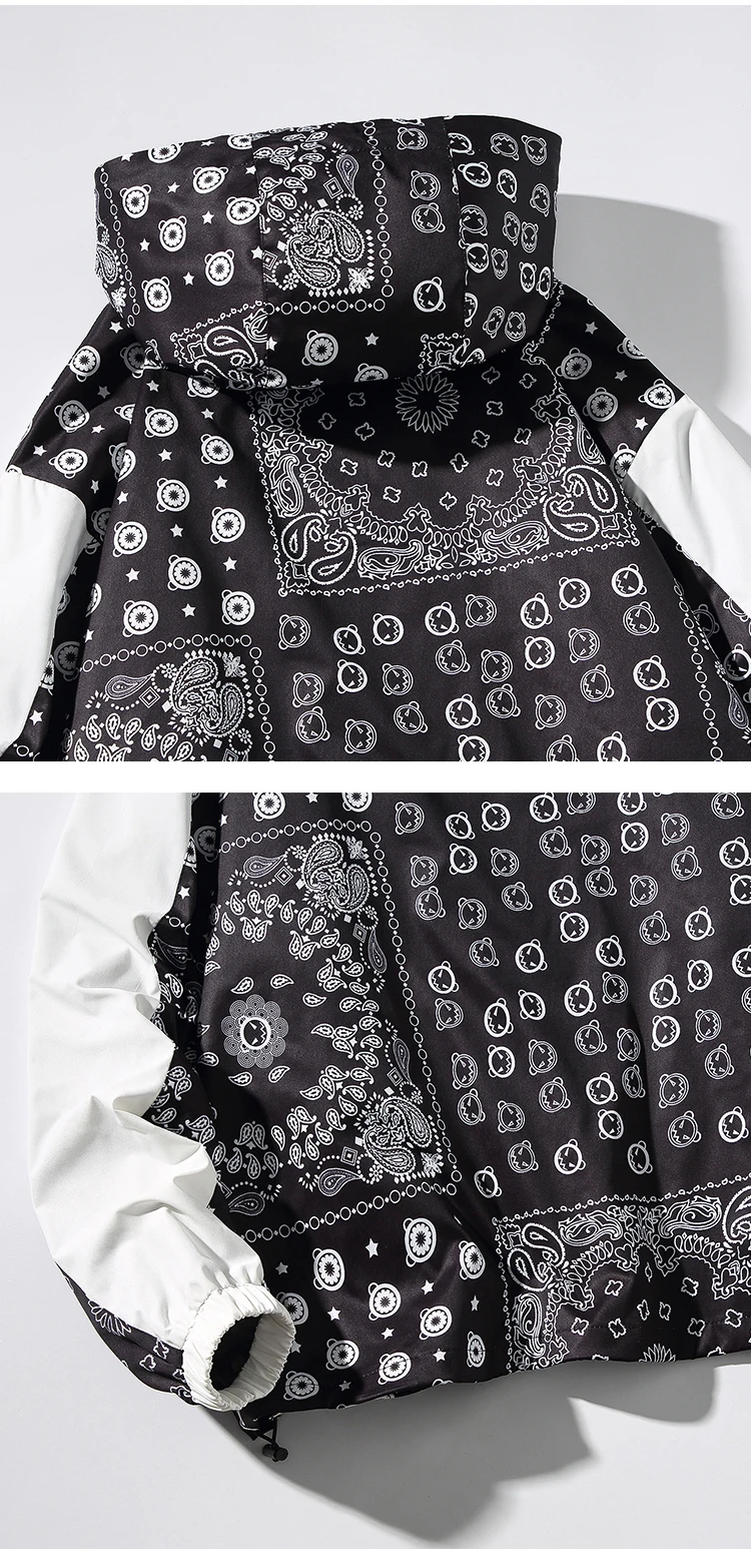 Waliicorners Zipper Hooded Coat Street Loose Outerwear Windbreaker Cashew Printed Bomber Jacket 18 H0e2f8d9fc1cf4c47aa6b75c61320d3472