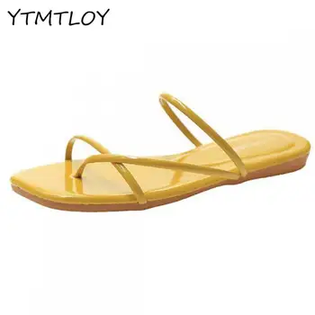 

Women Slippers Flat Women Casual Shoes Slip On Slides Mules Square Toe Low Heel Shoes Zapatilla Casa Mujer Invierno Summer