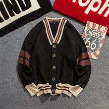 Мужской свитер осень и зима Повседневный Кардиган свитер свободный японский свободный свитер Молодежный тренд мужская одежда