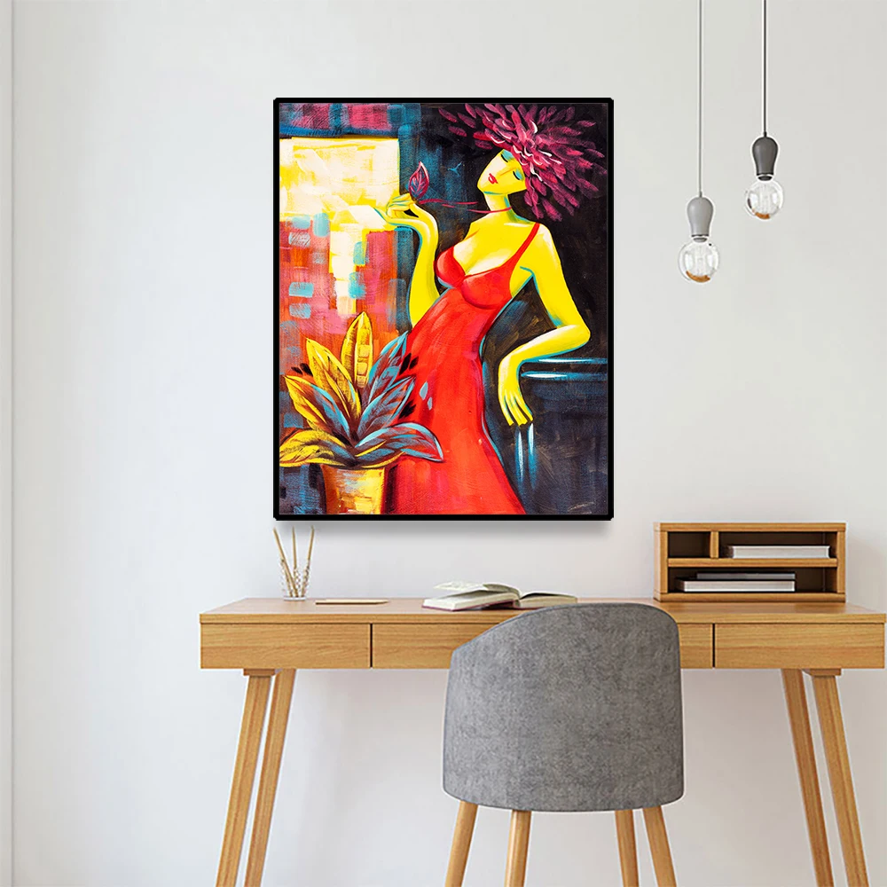 Abstract Girl Figure Picture Canvas Painting Calligraphy Poster And Print Home Decor Picture for Living Room Bedroom Bathroom Abstract Girl Figure Picture Canvas Painting Calligraphy Poster And Print Home Decor Picture for Living Room Bedroom Bathroom