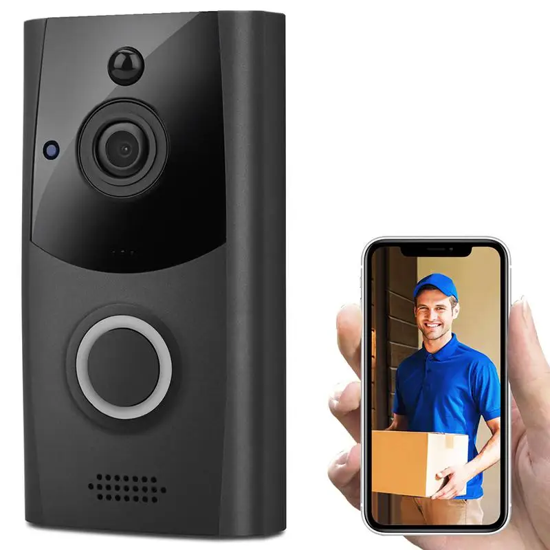 

GloryStar Wireless Smart WiFi DoorBell IR Video Visual Ring Camera Intercom Home Security