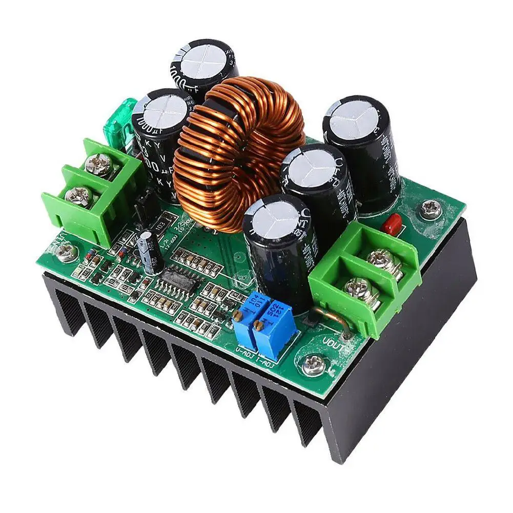 1200W 20A CC/CV повышающий преобразователь постоянного тока DC 8V 60V 12V 80V Вольт Мощность