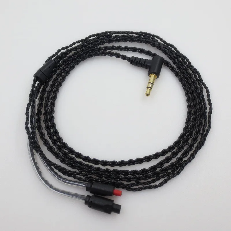 Замена аудиокабеля для Audio-Technica ATH-im50 im70 03 im04 наушники серебряный шнур с покрытием проволоку 23 AugT2 - Цвет: black