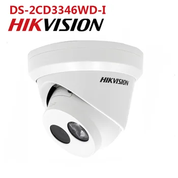 

security camera Free shipping Hikvision 4MP DS-2CD3346WD-I replaced array 30m ip camera network dome camera security CCTV P2P