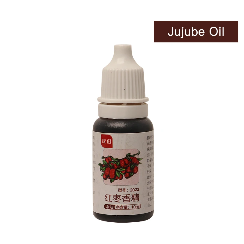 Jujube Oil 10 мл пищевой аромат волшебный пищевой аромат напитки желе конфеты съедобная эссенция используется для выпечки печенья ручной работы мыло слизь инструмент - Цвет: Jujube Oil