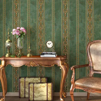 7191-51 Strip Классический американский Стиль 3D цветочные обои Home Decor для Гостиная Спальня стен полосы обои AB версия papel tapiz - Цвет: 7191-51 Strip