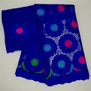 

2019 Latest African Dry Lace Fabric Swiss Voile With Stones Swiss Cotton Lace High Quality Swiss Lace Fabrics For Dress yc66-742