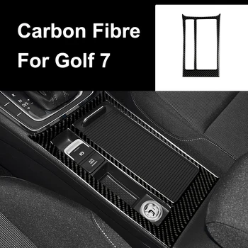 

Car Console Cup Panel Carbon Fibre Stickers for Volkswagen VW Golf 7 GTI R GTE GTD MK7 2013-2017 Auto Interior LHD Accessories