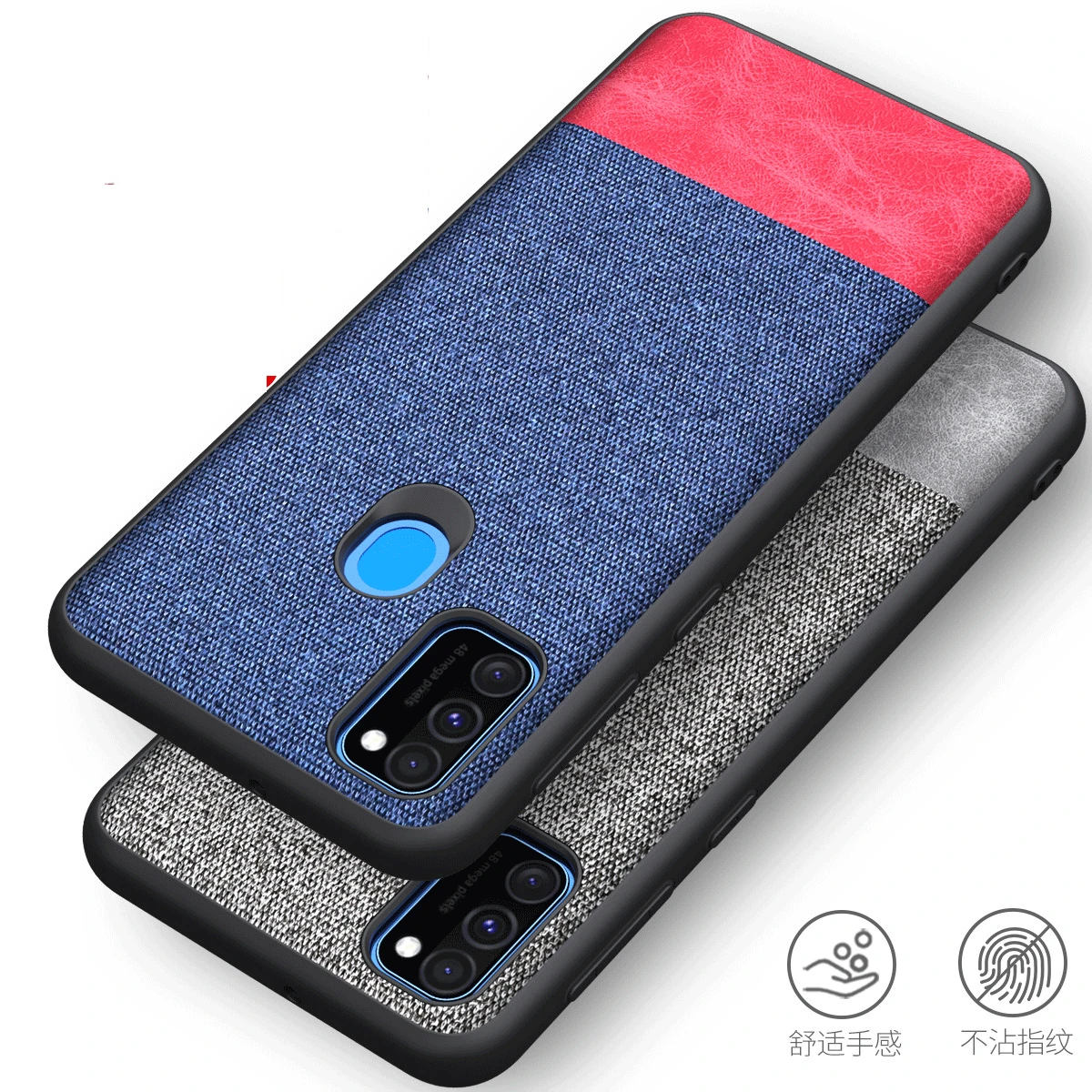 Для samsung Galaxy M30S M10 M20 M30 A10 A20 A30 A40 A50 A60 A70 A80 A10E A20E чехол ТПУ Тканевая обложка на заднюю