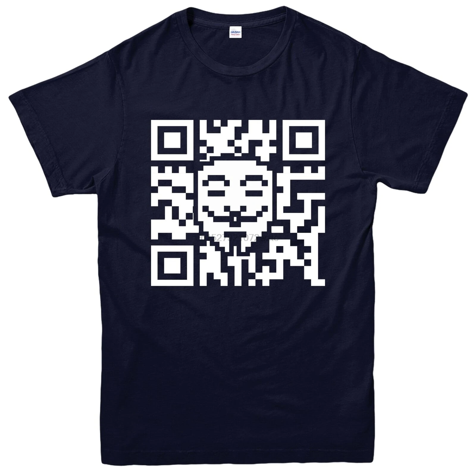 Парень футболка Fawkes Вендетта QR код праздничного торжества подарок взрослых