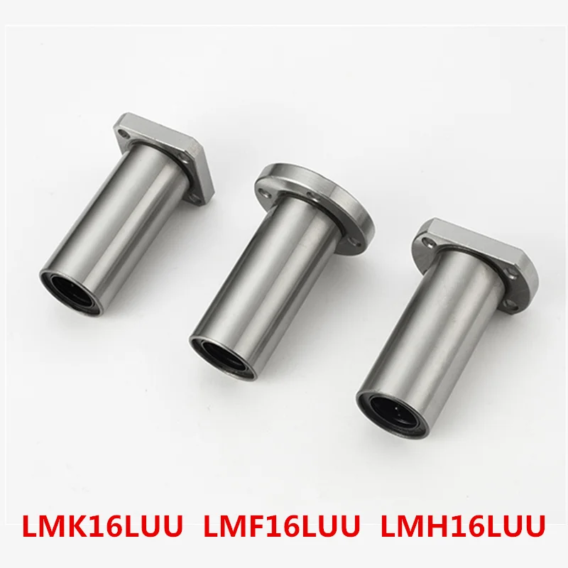 LMF16LUU LMK16LUU LMH16LUU 16x28x70 мм Длинный тип фланцевая муфта Линейный шарикоподшипник для