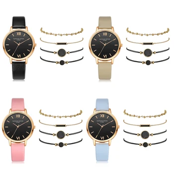 

Fashion PU Leather Strap watches for women new Simple Roman Numeral Women Round Dial Analog Quartz Wristwatches Jewelry Gifts#38