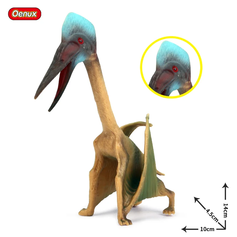 Oenux классический Юрский птеродактил Хищник фигурки Quetzalcoatlus динозавр животные модель ПВХ Коллекция детская игрушка - Цвет: without box