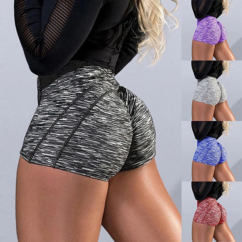 Sport Yoga Shorts Women Gym Clothes Fitness Sportswear booty scrunch High Waist Short Dry Fit Squat Proof Tracksuit